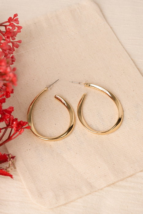 Heliophilia Silver Pendientes de Oro con Recubrimiento de Laca Dorado